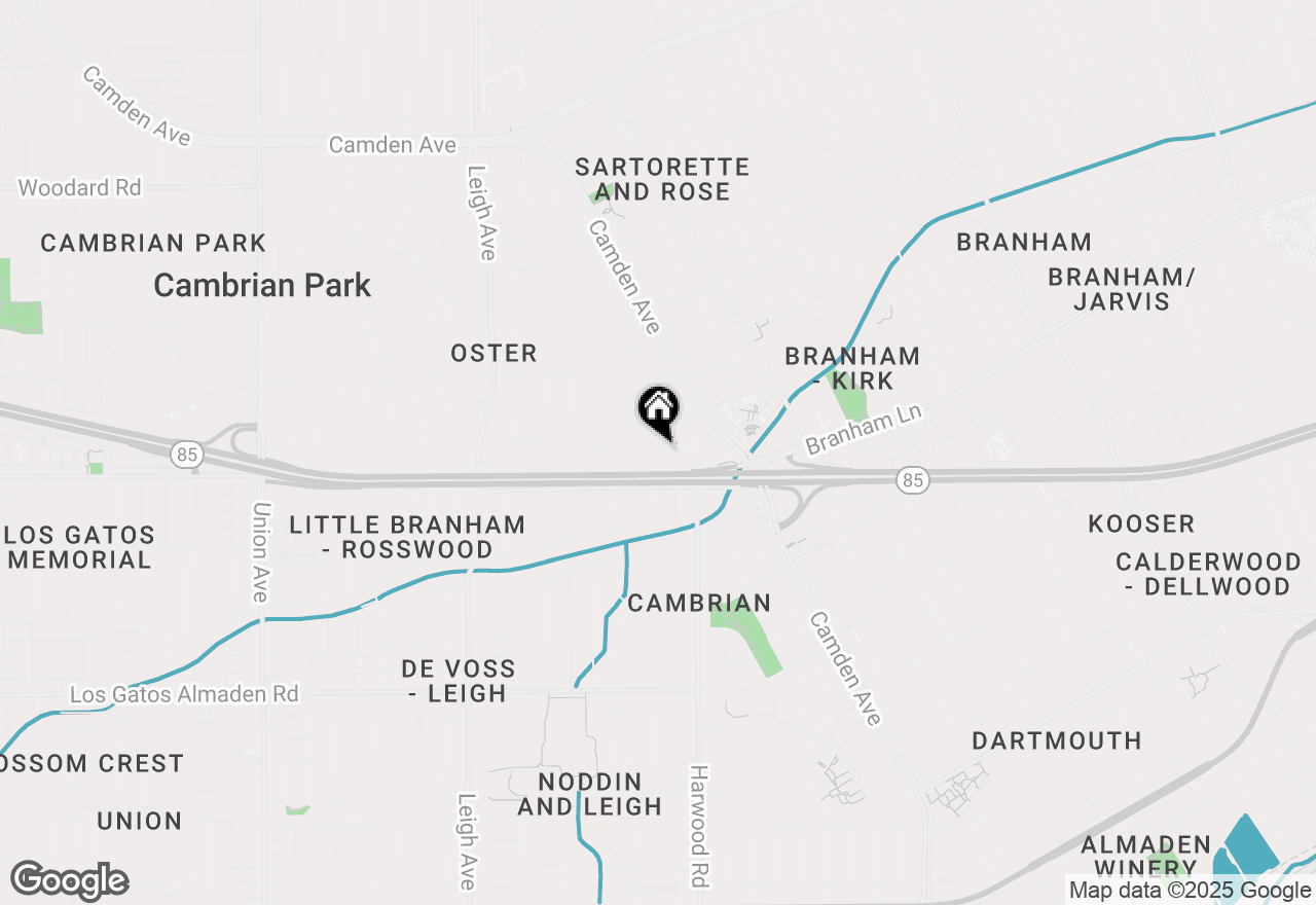 Map of 1772 Conrad Avenue, San Jose, CA 95124