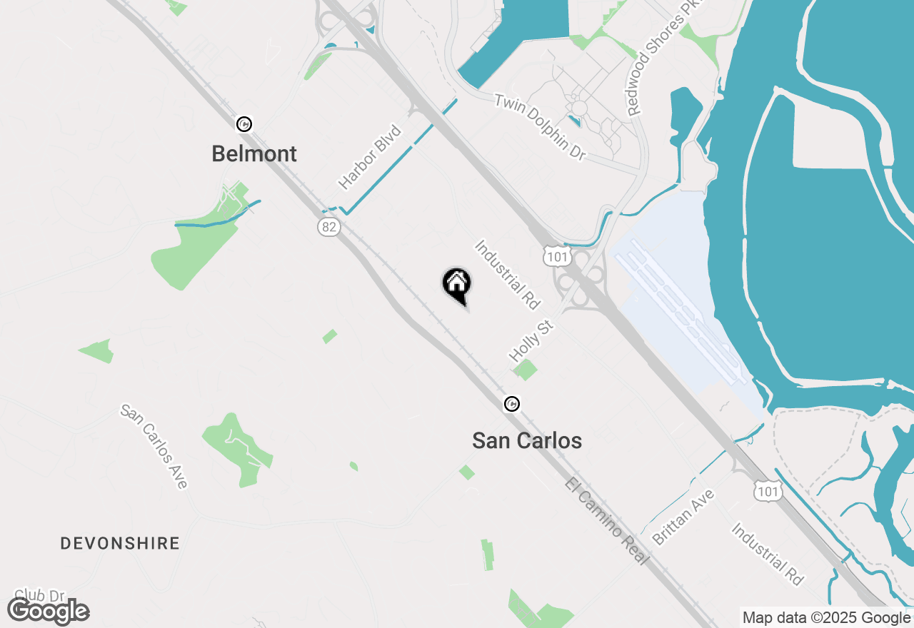 Map of 1043 Northwood Drive, San Carlos, CA 94070
