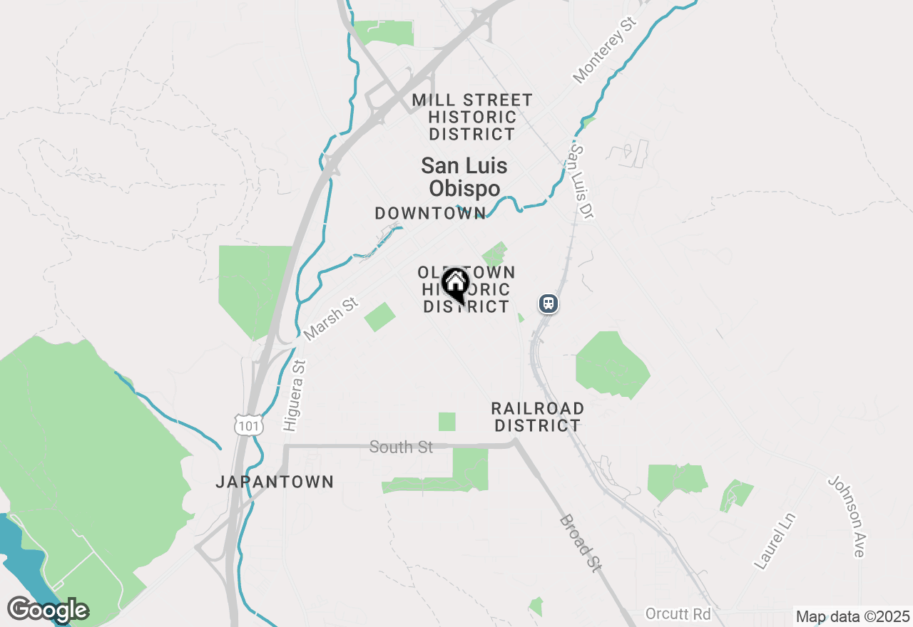 Map of 1526 Garden Street, San Luis Obispo, CA 93401