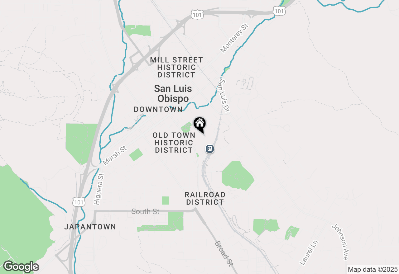 Map of 1071 Islay Street, San Luis Obispo, CA 93401