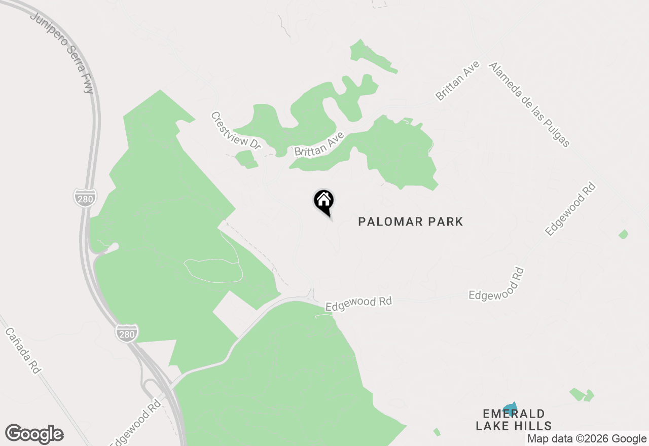 Map of 1322 Pebble Drive, San Carlos, CA 94070