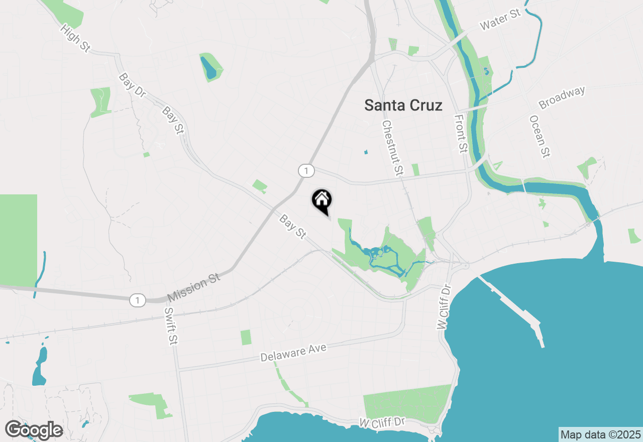 Map of 121 Acadia Avenue, Santa Cruz, CA 95060