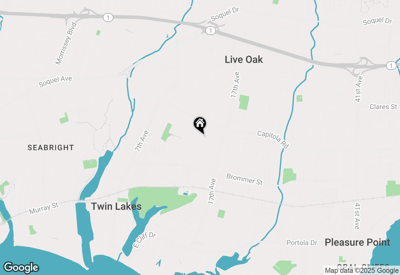 Map of 1525 Leila Court, Santa Cruz, CA 95062