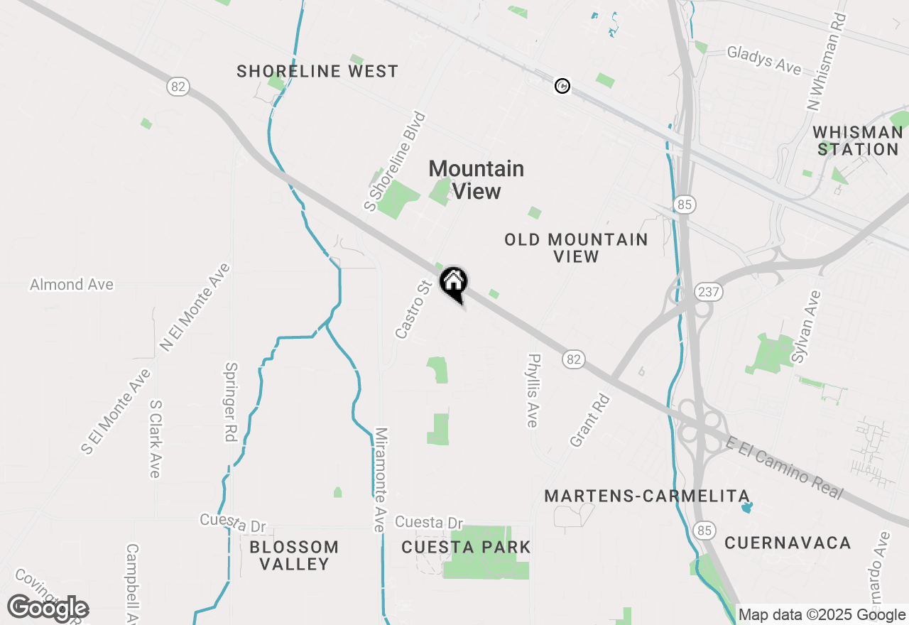 Map of 987 Lane Avenue #6, Mountain View, CA 94040