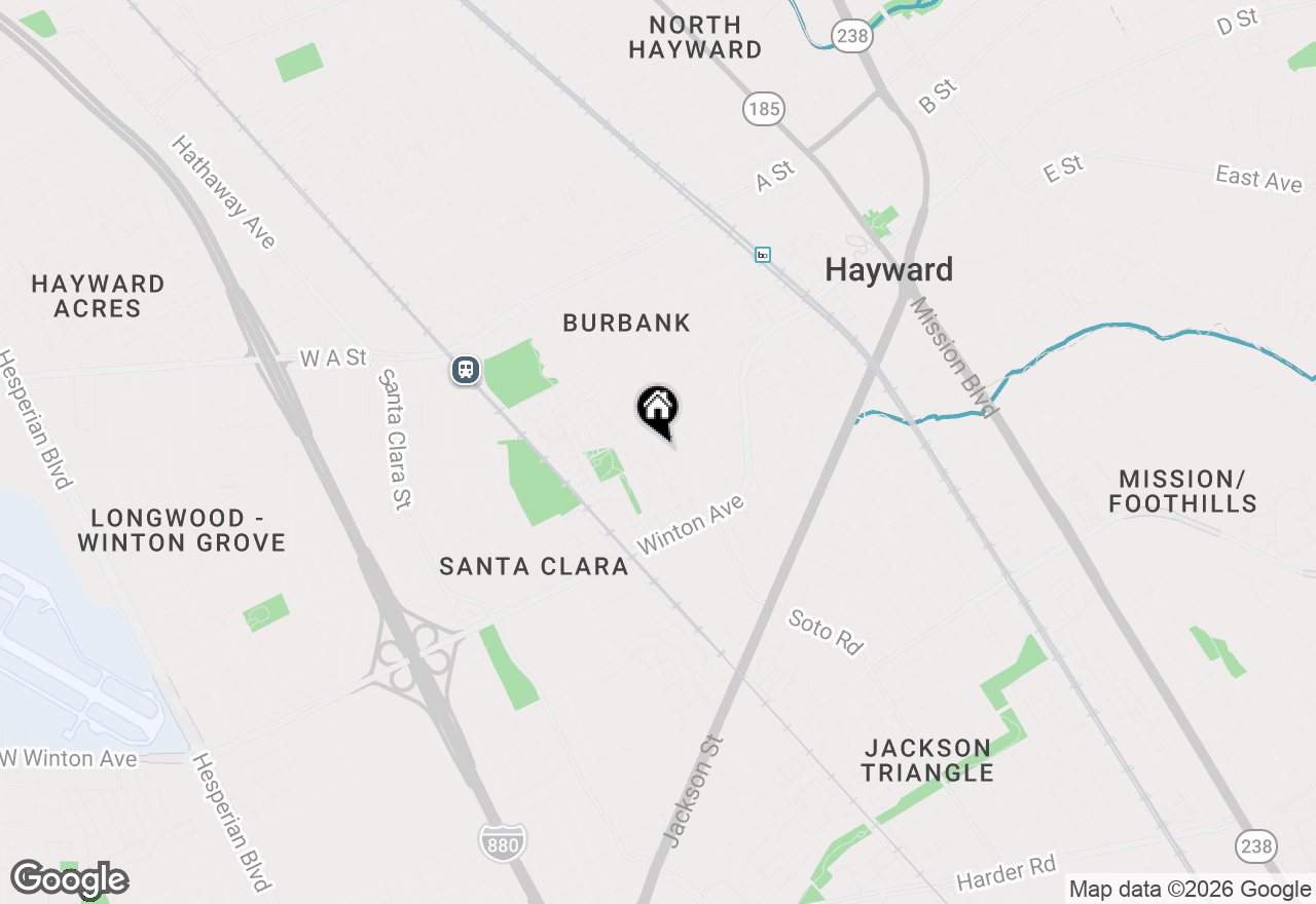 Map of 3091 Madsen St, Hayward, CA 94541