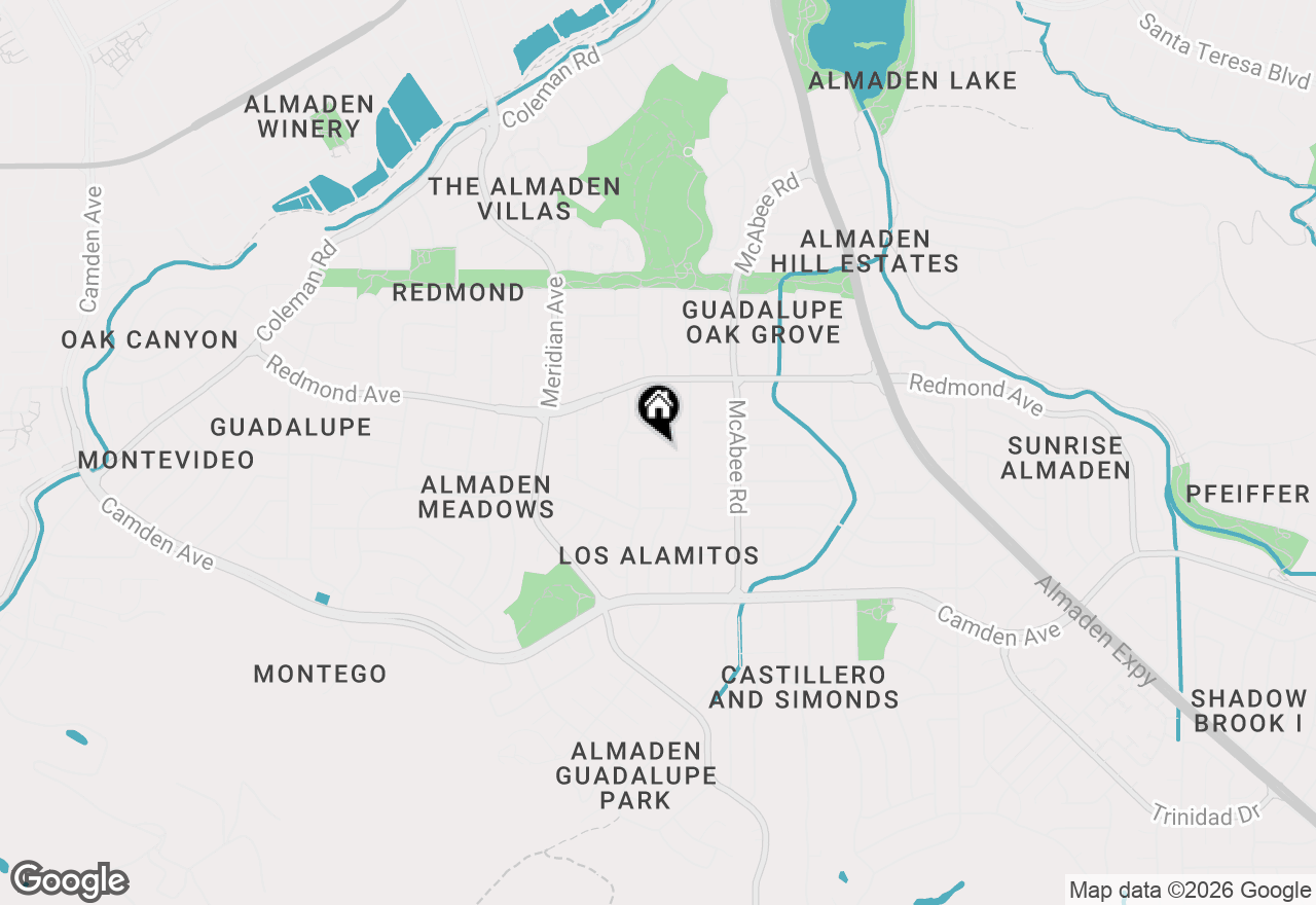 Map of 6281 Desert Flame Drive, San Jose, CA 95120