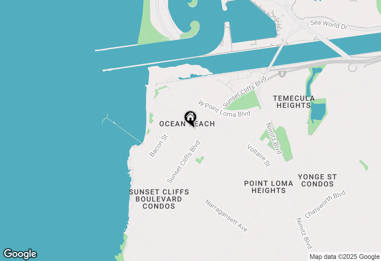 Map of 2077 Cable St., San Diego, CA 92107