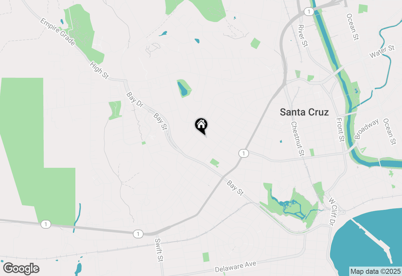 Map of 626 Laurent Street, Santa Cruz, CA 95060
