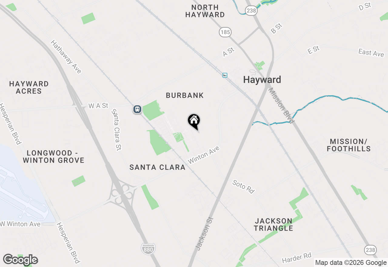 Map of 3091 Madsen St, Hayward, CA 94541
