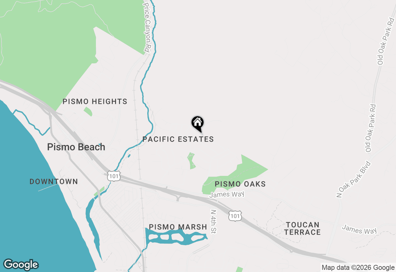 Map of 111 El Viento, Pismo Beach, CA 93449