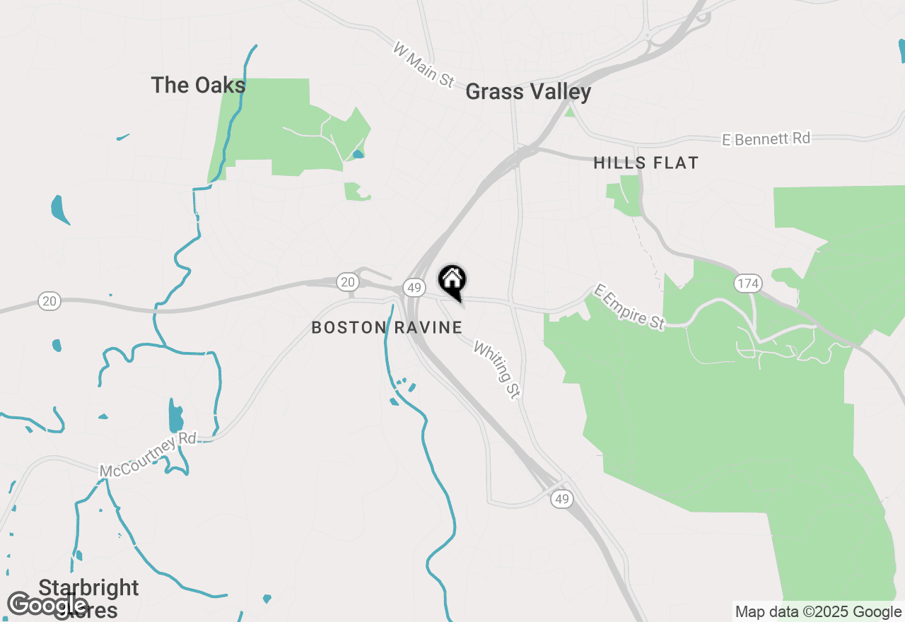 Map of 521 Whiting Street, Grass Valley, CA 95945