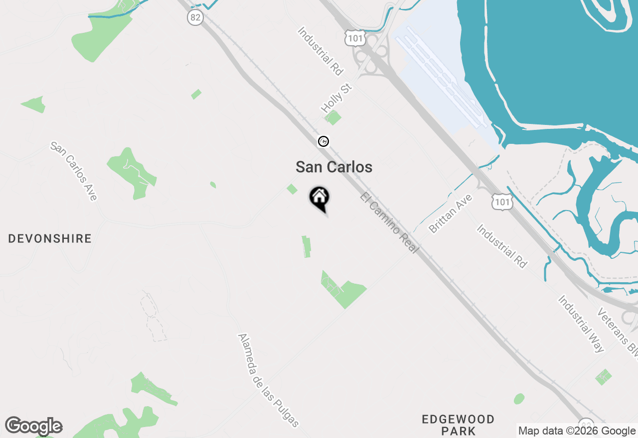 Map of 778 Elm Street, San Carlos, CA 94070