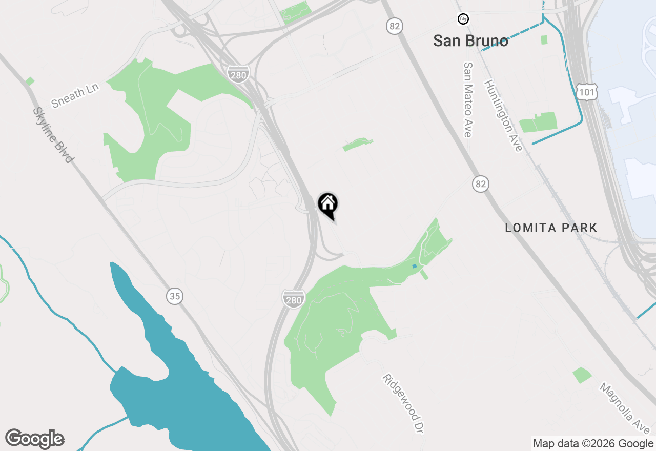 Map of 449 Cunningham Way, San Bruno, CA 94066